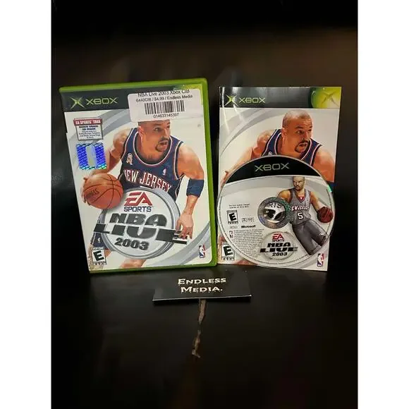 NBA Live 2003 Microsoft Xbox CIB Video Game