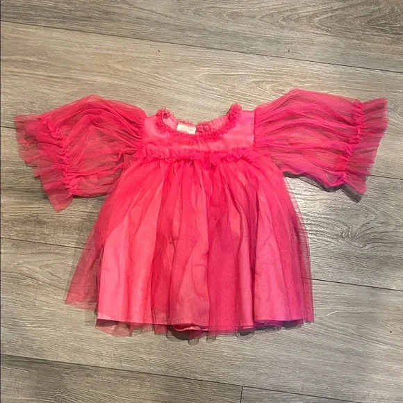 First Impressions Pink Lace/Tulle Dress Size 24 months‎