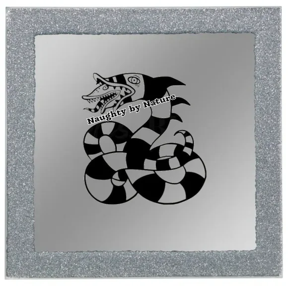 Sand Snake Silver and Black Wall Decor