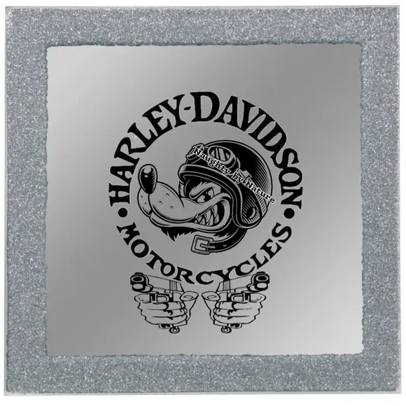 Harley-Davidson Gray Mirror Wall Decor