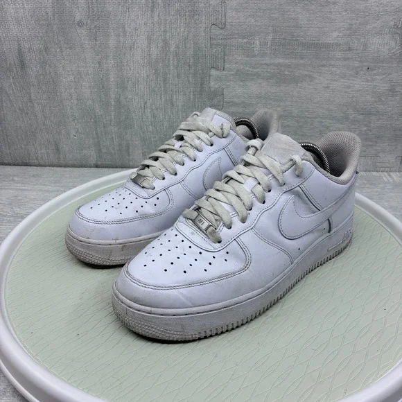 Nike Air Force 1 '07 Low Mens 9 Shoes White Sneaker Athletic Leather CW2288-111