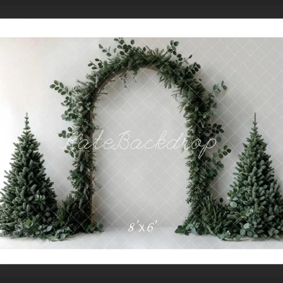 Kate Backdrop Greenery Holiday Arch and Tree Set