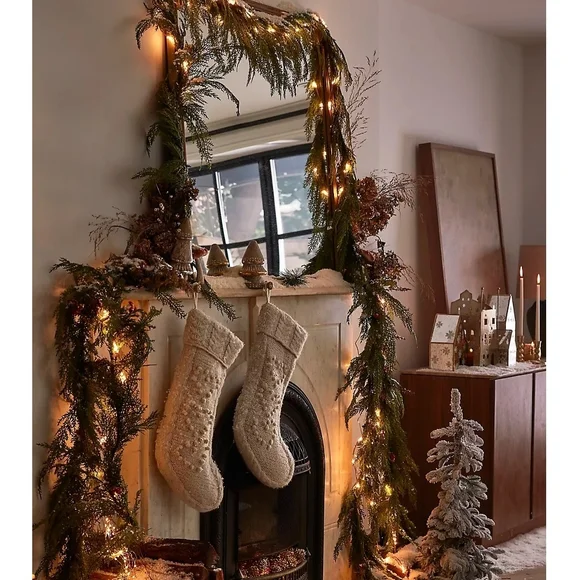 TERRAIN 9 ft. Faux Cedar Garland