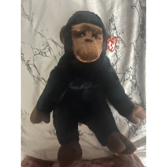 Ty Beanie‎ Buddies Congo Plush 1999 Black 10 Inch Vintage NWT