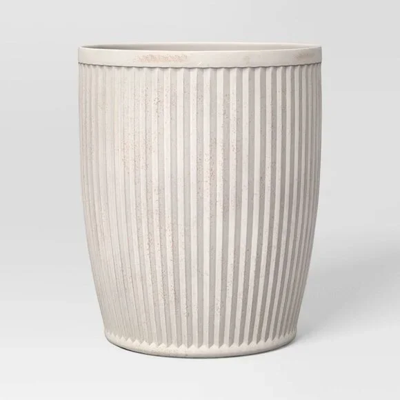 Weathered Ribbed Composite Indoor/Outdoor‎ Planter – Threshold Studio McGee