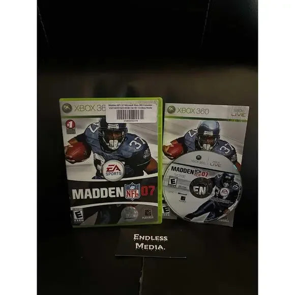 Madden 2007 Microsoft Xbox 360 CIB Video Game