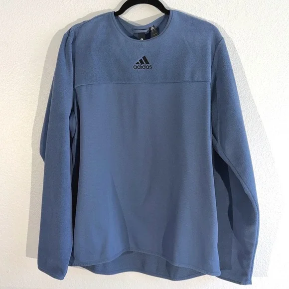 New Adidas M Ti Blue Crewneck Sweatshirt Men's Medium