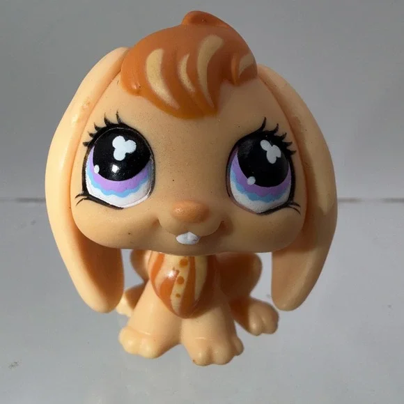 Littlest Pet Shop #480 Original Bunny Rabbit Lop Ears bobble‎ head Magnetic