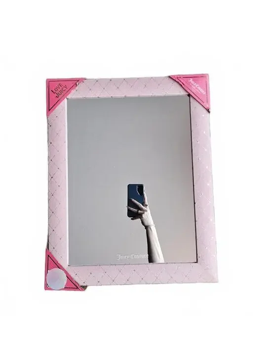Juicy Couture Pink Sparkle Wall Mirror Coquette Y2K McBling Home / Room Decor
