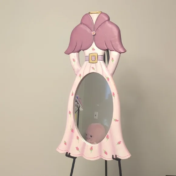 Pink Vintage Victorian Dress Shaped Mirror Arister Gifts Inc #990125