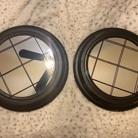Set of 2 mirrored wall art
