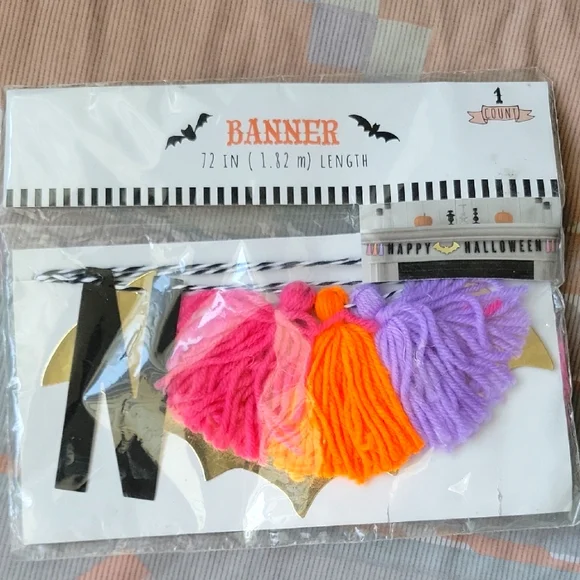 4 For $20 Halloween Banner with Tassels