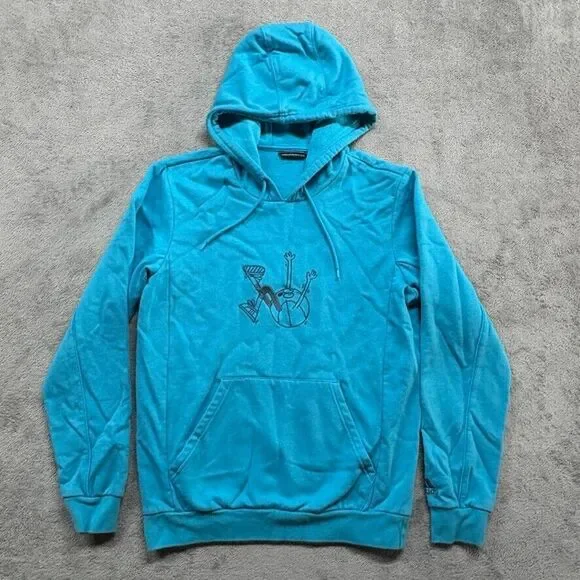 Adidas Basketball Club Pullover Hoodie Mens Medium Turquoise Graphic‎