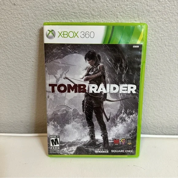 Microsoft Xbox 360 Green Tomb Raider Video Game