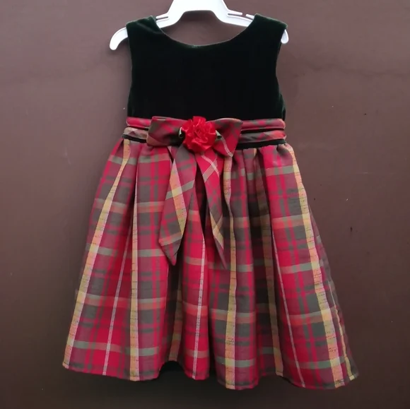 Youngland Velvet Plated Dress Sz 3T