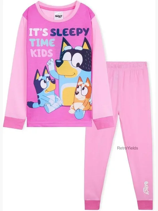 Girls Toddler Long Sleeve Pajama Set 2pc Comfy Nightwear