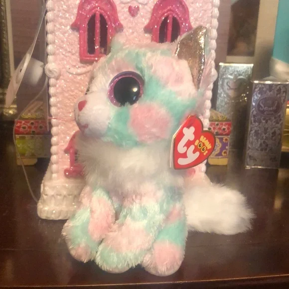 Ty Multicolor Plush Cat Toy