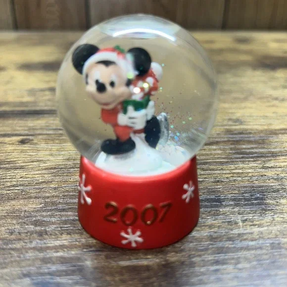 2007 JCP Mickey Mouse Disney Mini Snow Globe Exclusive 2.5