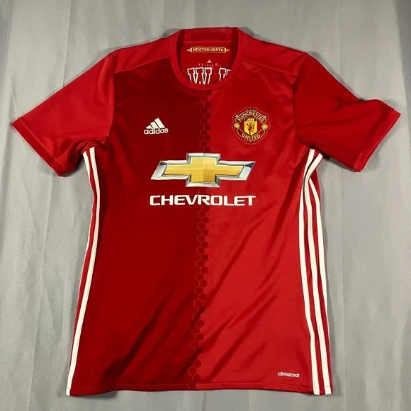 Adidas‎ Manchester United Men's Medium Red Soccer Jersey Newton Heath