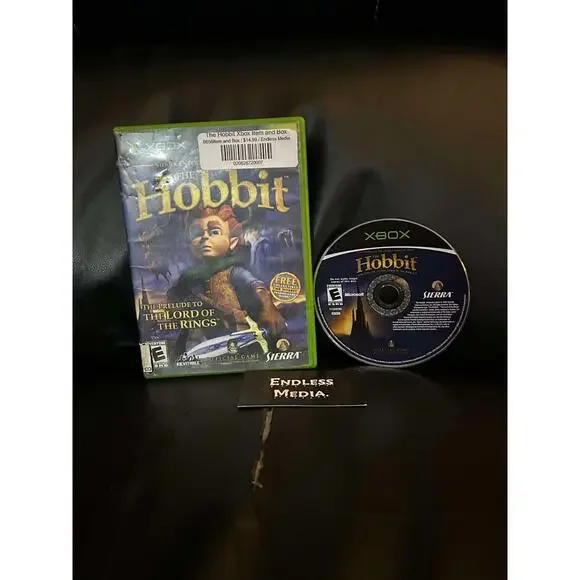 The Hobbit Microsoft Xbox Item and Box Video Game