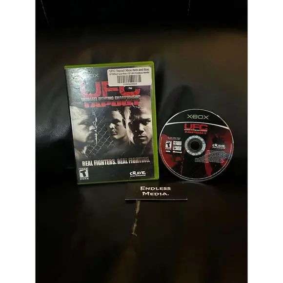 UFC Tapout Microsoft Xbox Item and Box Video Game
