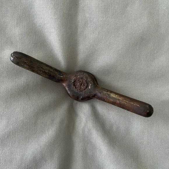 Vintage Bronze Turnbuckle / Cleat for Ship Hatch - Nautical Maritime Decor
