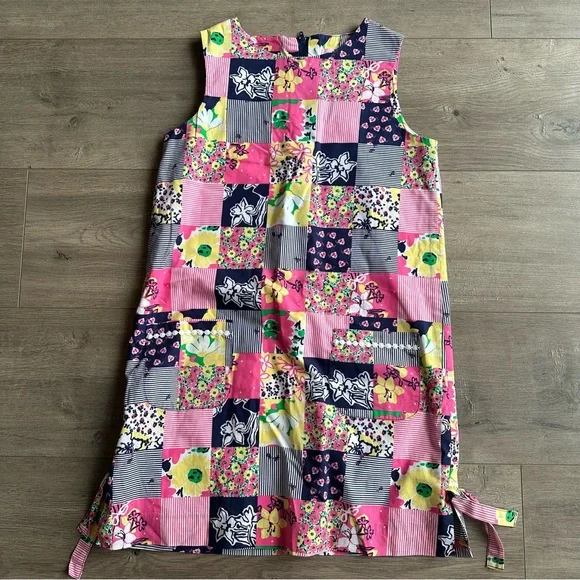 EUC Lilly Pulitzer Girls classes shift patchwork dress / size 12