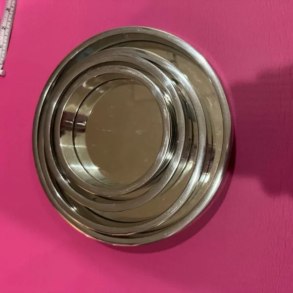 Chiasso Exclusive decorative silver round hanging mirrors