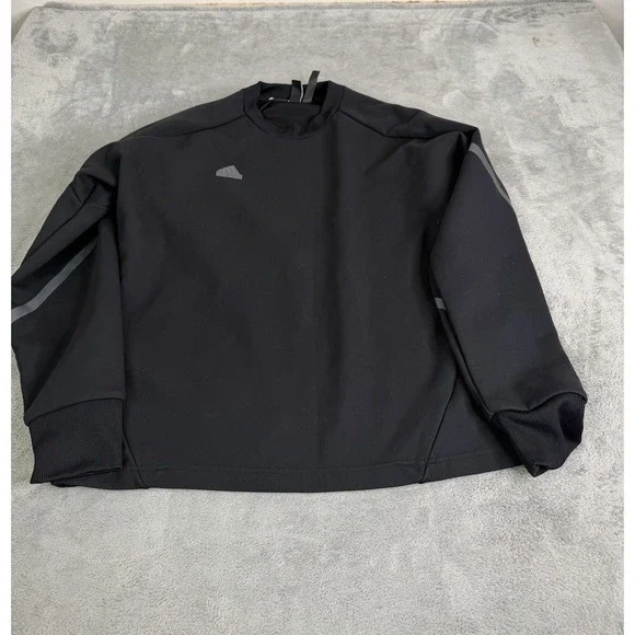 Adidas Men's Gameday Premium Sweatshirt Size Medium Black