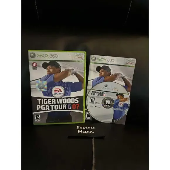 Tiger Woods 2007 Microsoft Xbox 360 CIB Video Game