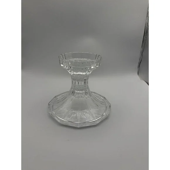 Vintage Towle 24% Lead Crystal Pedestal Candle‎ Holder Base USA Replacement