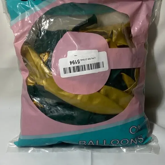 Gold and black balloons arch kit