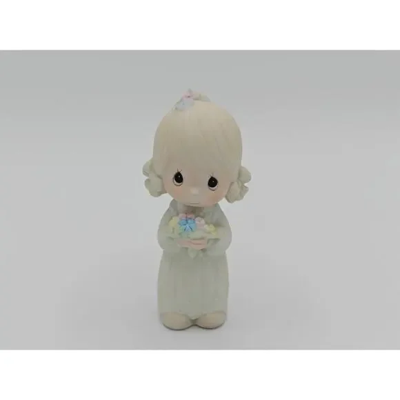 Precious Moments E 2845 Junior Bridesmaid Enesco Figurine Wedding Vintage 1983