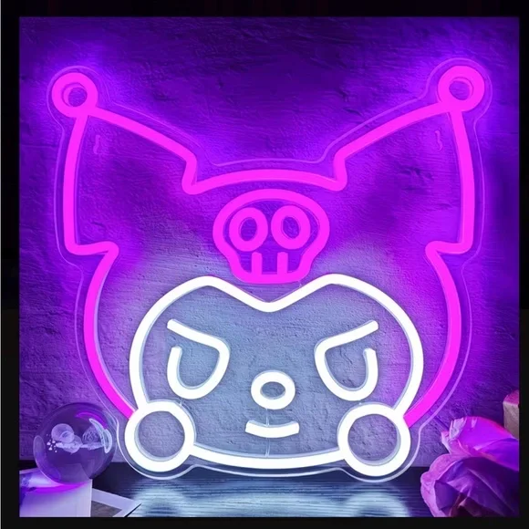 Hello Kitty Purple and White Wall Decor Mirror 13 in Length / 12.4 in height