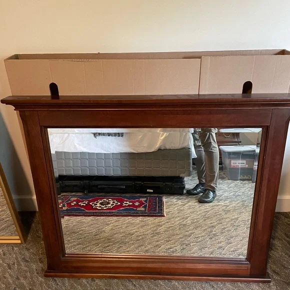 Amish cherry wood mirror