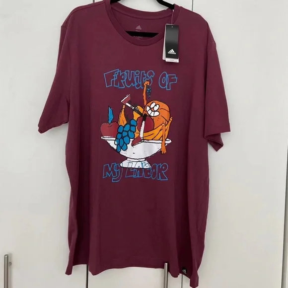 Men’s Adidas Lil Stripe Fruits Graphic Tee Size 2XL