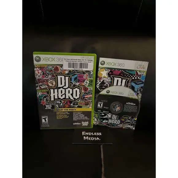 DJ Hero (game only) Microsoft Xbox 360 CIB Video Game