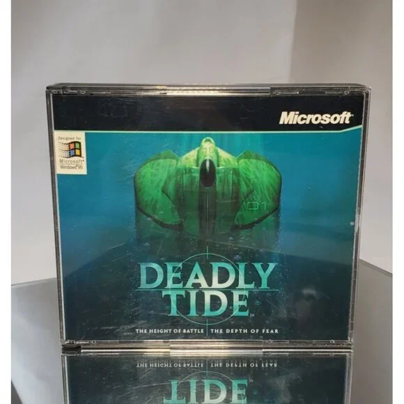 Microsoft Deadly Tide PC Game 1996 CD-ROM - Complete!
