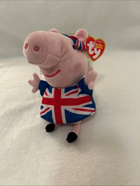 TY Union Jack Peppa Pig Plush New With Tags