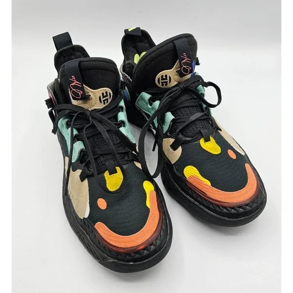 Adidas Sneakers Mens 6 James Harden‎ Vol. 5 Futurenatural Black Multi Basketball