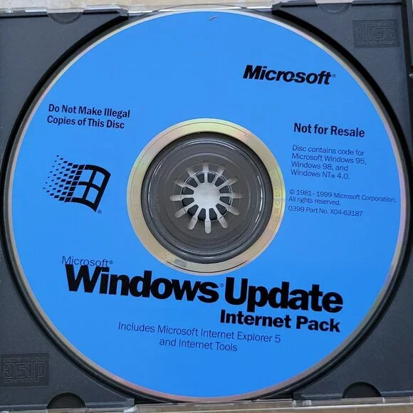Vintage - Microsoft Windows Update Internet Pack, 1999