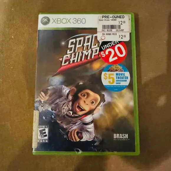Space Chimps Microsoft XBOX 360 Video Game with Manual