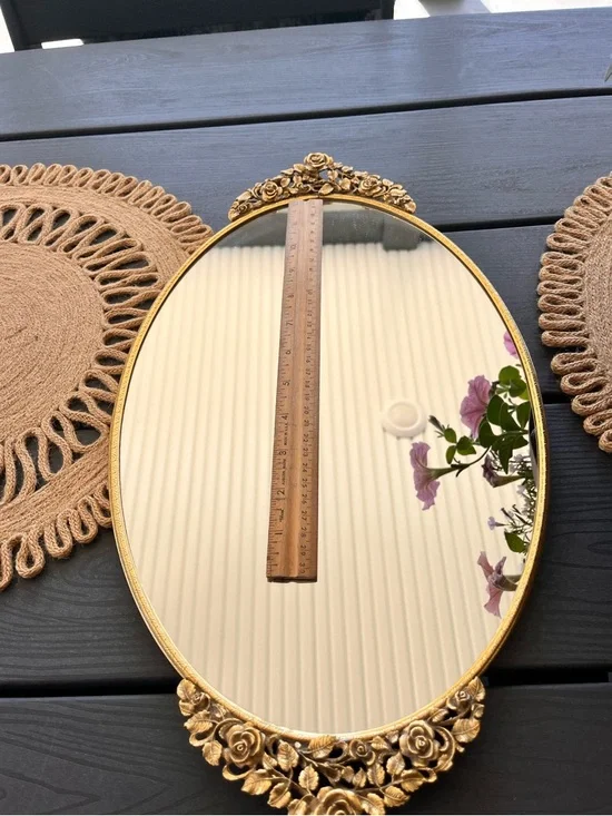 A trio, a vintage dresser, mirrors, absolutely beautiful