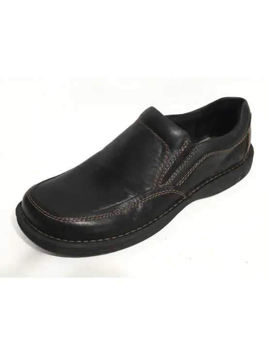 born blast iii loafers shoes slip on black leather mens sz 13 M