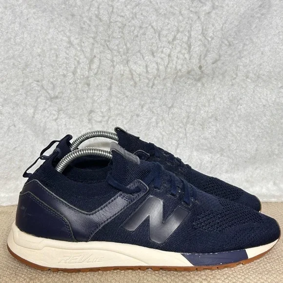 New Balance Mens Blue 247 Deconstructed Lightweight Running Sneakers Shoes SZ 10