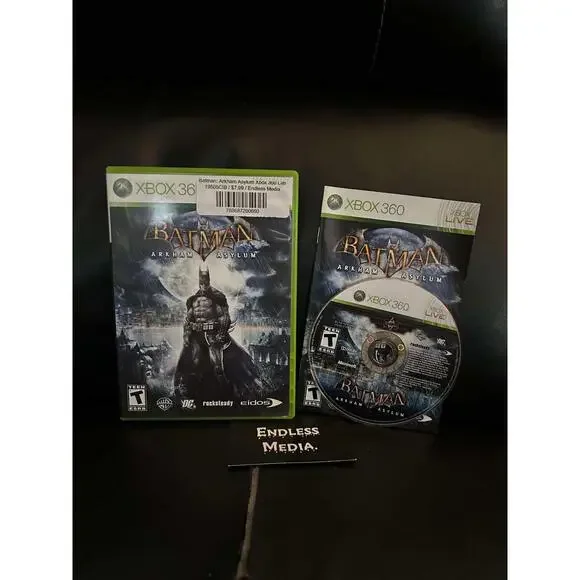 Batman: Arkham Asylum Microsoft Xbox 360 CIB Video Game