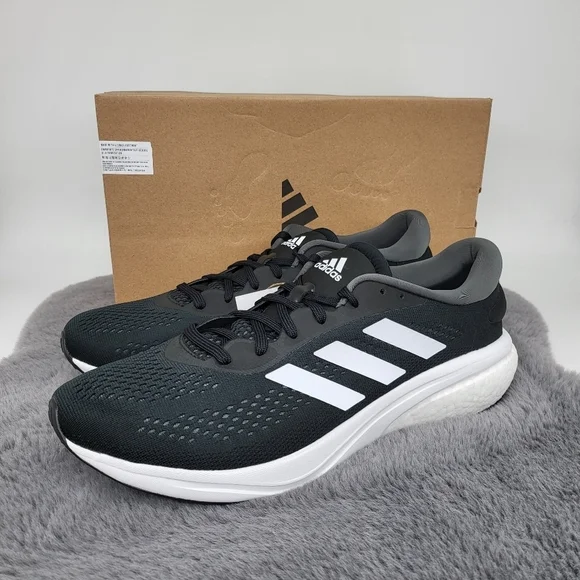 New Adidas Supernova 2 Black Men's Running Shoes Size 13