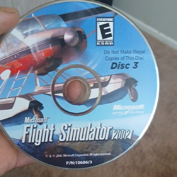 Microsoft Flight Simulator 2002 Disc 3 - Blue and White