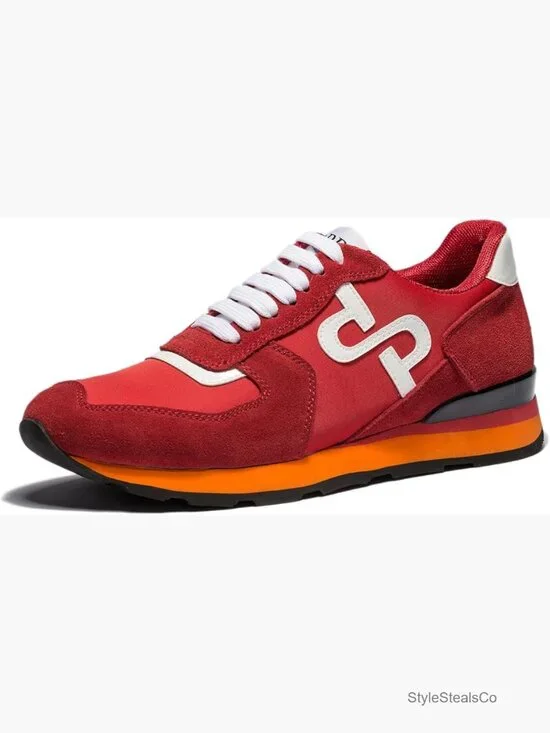 Men's Suede Leather Lace-up Fashion Sneakers Athletic Running Tennis Sports Gym