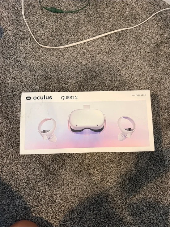Oculus Quest 2 VR Headset - White with Light Pink Accent